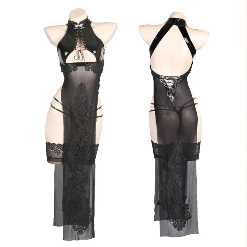Game NieR Automata 2B Cosplay Costume Hot Sexy Lingerie Net Cheongsam Lacquer Set Women's Bandage Hollow Out Qipao Dropship
Game NieR Automata 2B Cosplay Costume Hot Sexy Lingerie Net Cheongsam Lacquer Set Women's Bandage Hollow Out Qipao Dropship