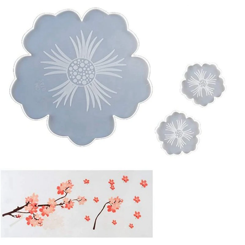 Crystal Sakura Flower Coaster Silicone Mold With Sticker For Making Epoxy Resin Art Supplies Make Your Own Coaster
Crystal Sakura Flower Coaster Silicone Mold With Sticker For Making Epoxy Resin Art Supplies Make Your Own Coaster