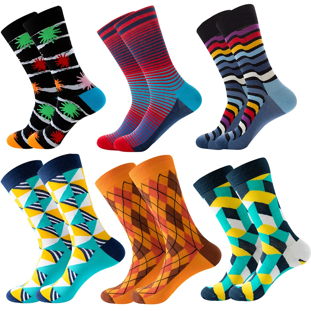 1 pair Happy socks striped men's socks women's socks trendy color street personality tube socks
1 pair Happy socks striped men's socks women's socks trendy color street personality tube socks