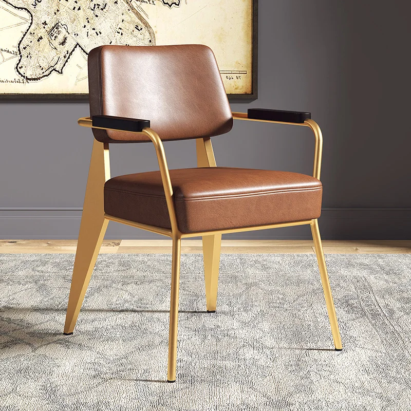 Luxury Nordic Dining Chair Prefabricated House Leather Relaxing Dining Chair Accent Armchair Sillas De Comedor Library Furniture
Luxury Nordic Dining Chair Prefabricated House Leather Relaxing Dining Chair Accent Armchair Sillas De Comedor Library Furniture
