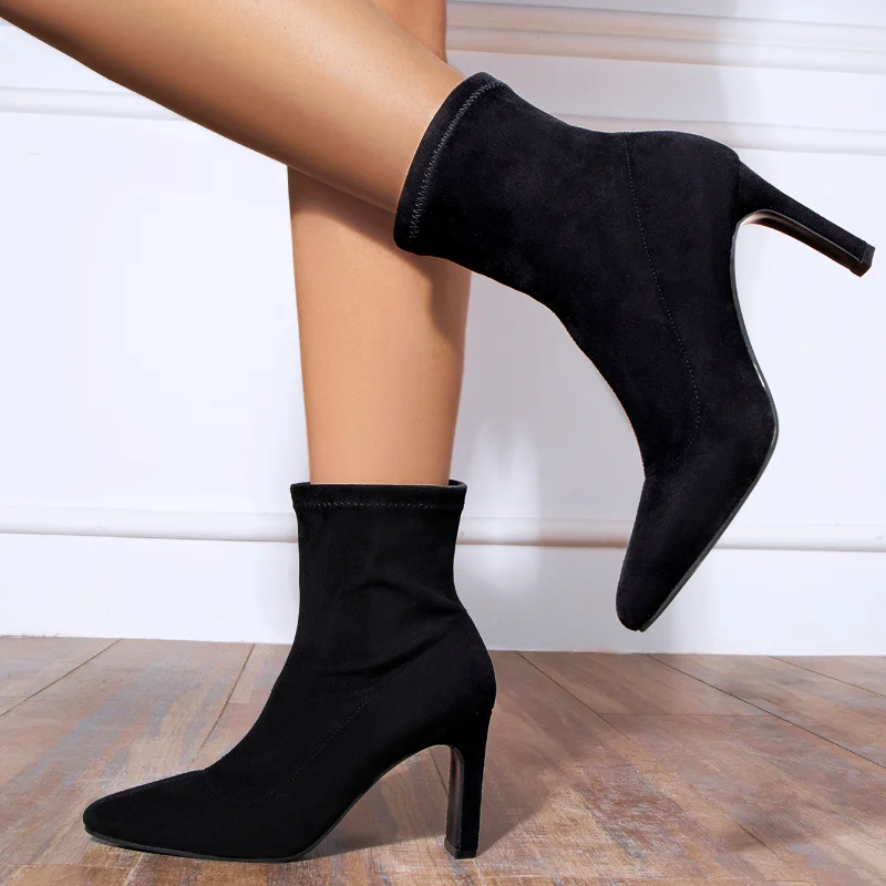 2022 Socks Boots Women's Boots Popular Net Red Boots Spring New Autumn Short Boots Mid-tube Elastic High-heeled Ankle Boots
2022 Socks Boots Women's Boots Popular Net Red Boots Spring New Autumn Short Boots Mid-tube Elastic High-heeled Ankle Boots