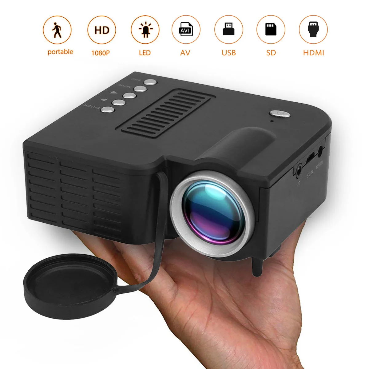Portable Mini LED Projector 1080P 500 Lumens USB TF Card Home Theater Entertainment Portable Mini LED Projector Portable Mini
Portable Mini LED Projector 1080P 500 Lumens USB TF Card Home Theater Entertainment Portable Mini LED Projector Portable Mini