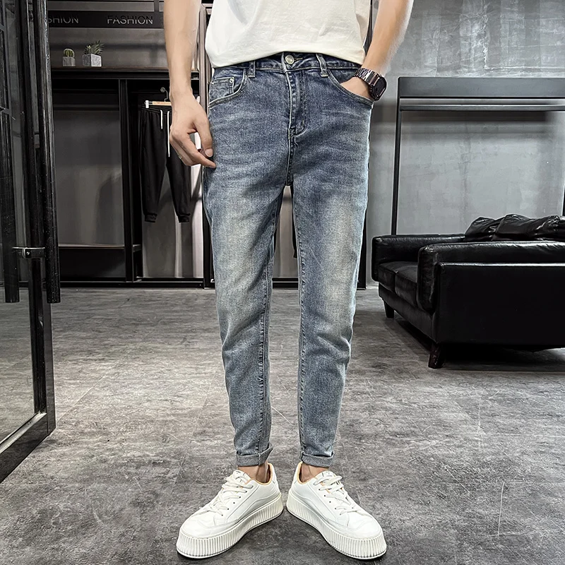 Fashion Men's Jeans Pants Cotton Straight Elastic Business Casual Pants Solid Soft Classic Style Jeans Denim Men's Pants
Fashion Men's Jeans Pants Cotton Straight Elastic Business Casual Pants Solid Soft Classic Style Jeans Denim Men's Pants