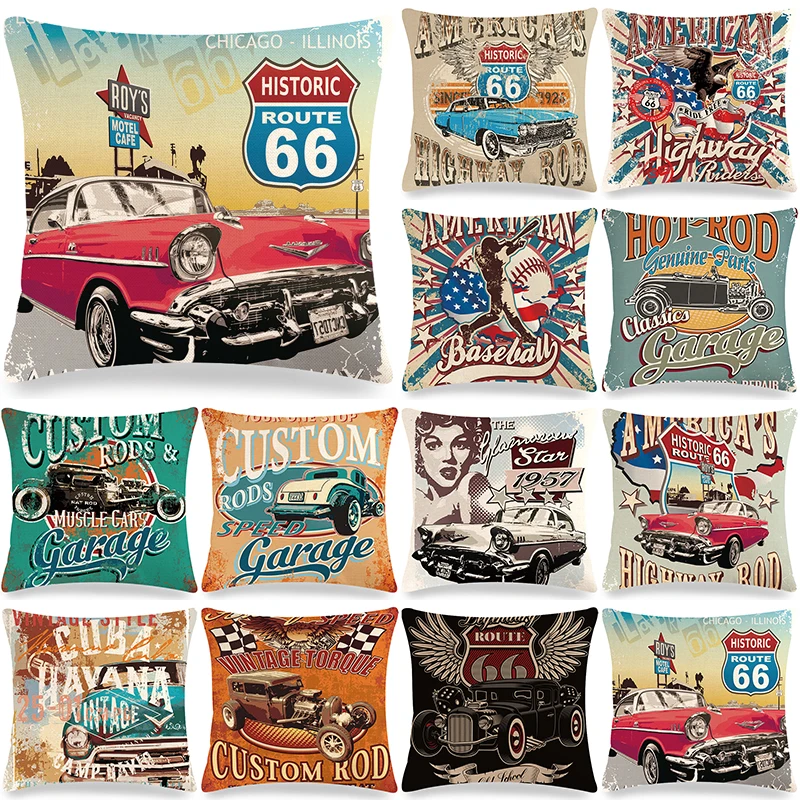 Vintage American Style Decorative Cushion Cover Home Decor Printed Pillowcase for Sofa Retro Letters Car Pillow Covers 45x45cm
Vintage American Style Decorative Cushion Cover Home Decor Printed Pillowcase for Sofa Retro Letters Car Pillow Covers 45x45cm