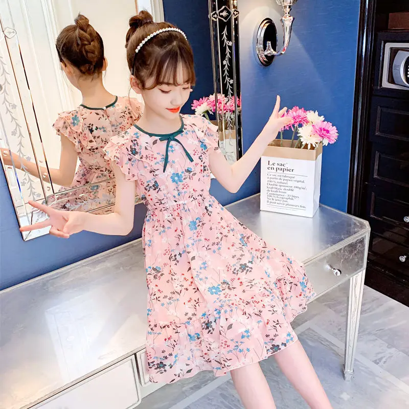 Girls Dresses Summer 2023 New Big Child Western Style Chiffon Elegant Floral Dress Princess Prom Girls Dresses for School Kids 3
Girls Dresses Summer 2023 New Big Child Western Style Chiffon Elegant Floral Dress Princess Prom Girls Dresses for School Kids 3