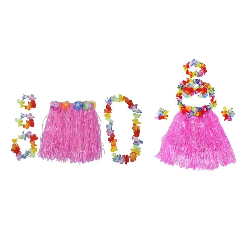 2 Set Grass Skirt: 1 Set 6 Pcs Hawaiian Grass Skirt Flower Hula Lei Wristband Garland Fancy Dress Costume & 1 Set Pink Children
2 Set Grass Skirt: 1 Set 6 Pcs Hawaiian Grass Skirt Flower Hula Lei Wristband Garland Fancy Dress Costume & 1 Set Pink Children