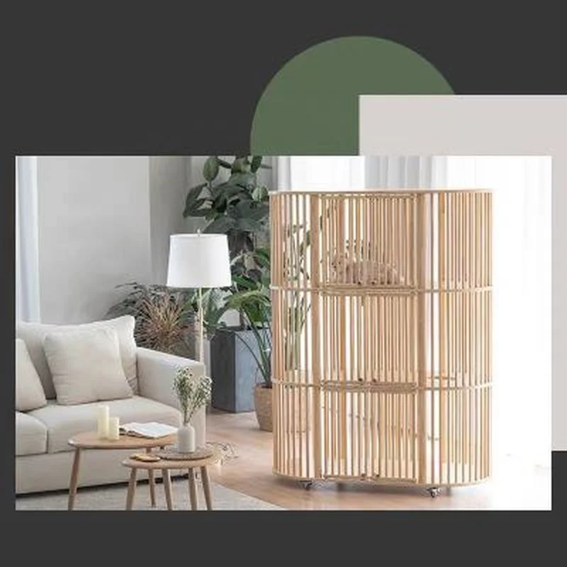 High Quality Hot Seller Cat Fence with Three-Layer Wooden Frame Suitable for a Variety of Pets
High Quality Hot Seller Cat Fence with Three-Layer Wooden Frame Suitable for a Variety of Pets