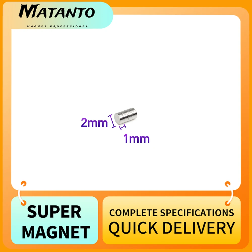 100/200/500/1000/5000PCS 2x1 Small Round Magnet 2*1mm Neodymium Powerful Magnetic 2x1mm Permanent Magnet 2*1 mini Disc magnet
100/200/500/1000/5000PCS 2x1 Small Round Magnet 2*1mm Neodymium Powerful Magnetic 2x1mm Permanent Magnet 2*1 mini Disc magnet