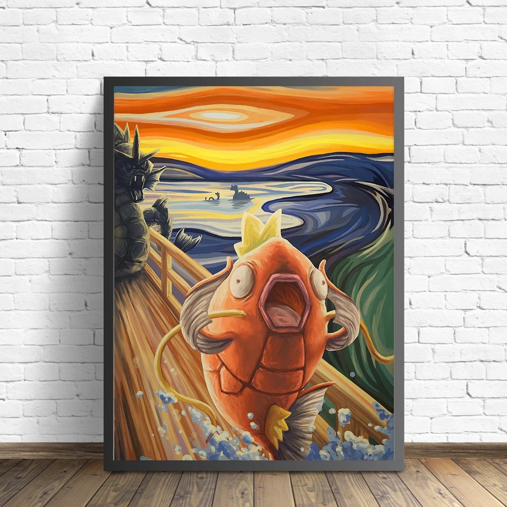 Постер Pokemon Magikarp из японского аниме, Картина на холсте, настенные художественные принты, настенные картины для спальни, гостиной, Декор, дома...
Постер Pokemon Magikarp из японского аниме, Картина на холсте, настенные художественные принты, настенные картины для спальни, гостиной, Декор, дома...