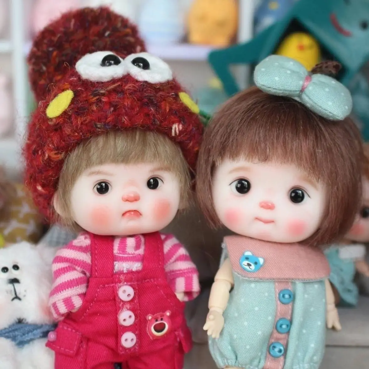 Ob11 Mini Bjd Whole Dolls 1/12 Cute Handmade Doll Mohair Wigs Soft Ceramic Material Customizable Girl DIY Dressup Toy child Gift
Ob11 Mini Bjd Whole Dolls 1/12 Cute Handmade Doll Mohair Wigs Soft Ceramic Material Customizable Girl DIY Dressup Toy child Gift
