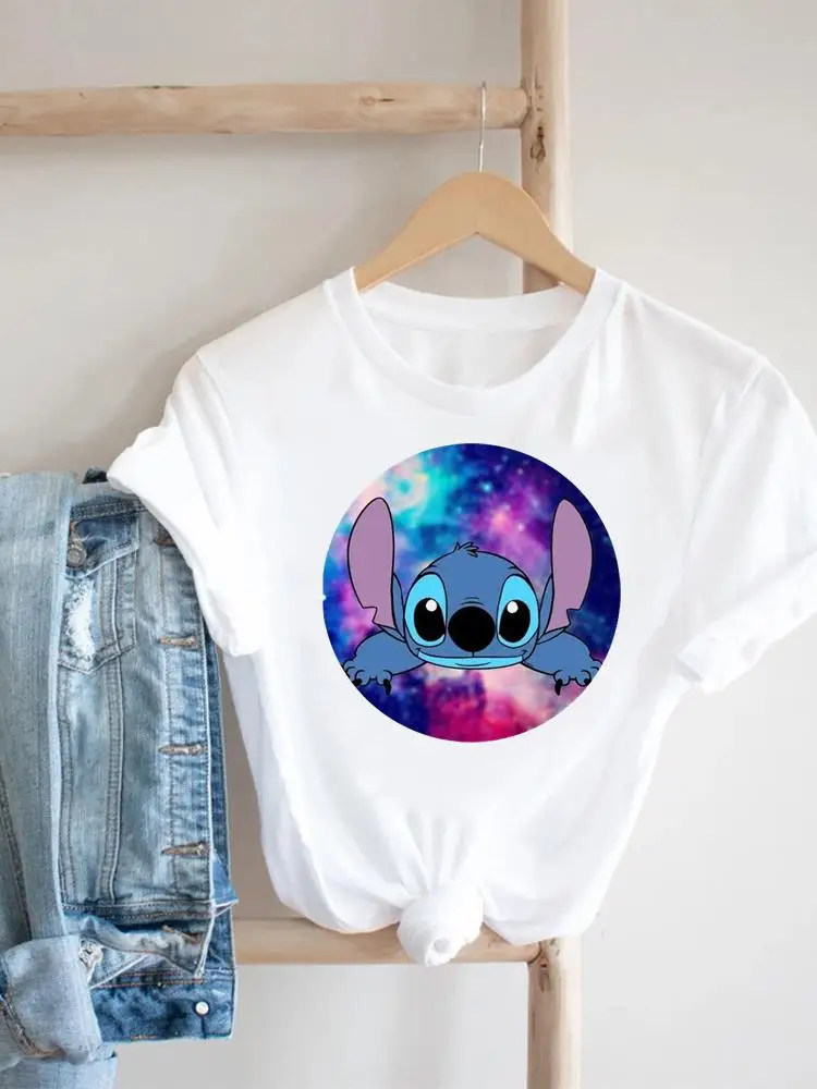 Printed Clothes Tee Top Clothing Disney Women Female Fashion Lady Stitch 90s Sweet Cute Stylish Cartoon Casual Graphic T-shirts
Printed Clothes Tee Top Clothing Disney Women Female Fashion Lady Stitch 90s Sweet Cute Stylish Cartoon Casual Graphic T-shirts