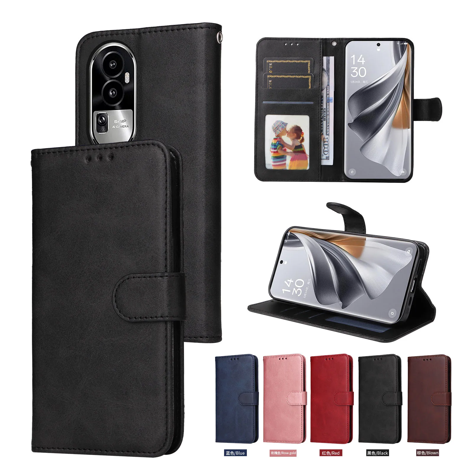 Reno8T Wallet Cover for OPPO Reno 8T 5G Case Reno 10 Pro Plus Find X6 Classic Shockproof Solid PU Leather Flip Protection Coque
Reno8T Wallet Cover for OPPO Reno 8T 5G Case Reno 10 Pro Plus Find X6 Classic Shockproof Solid PU Leather Flip Protection Coque