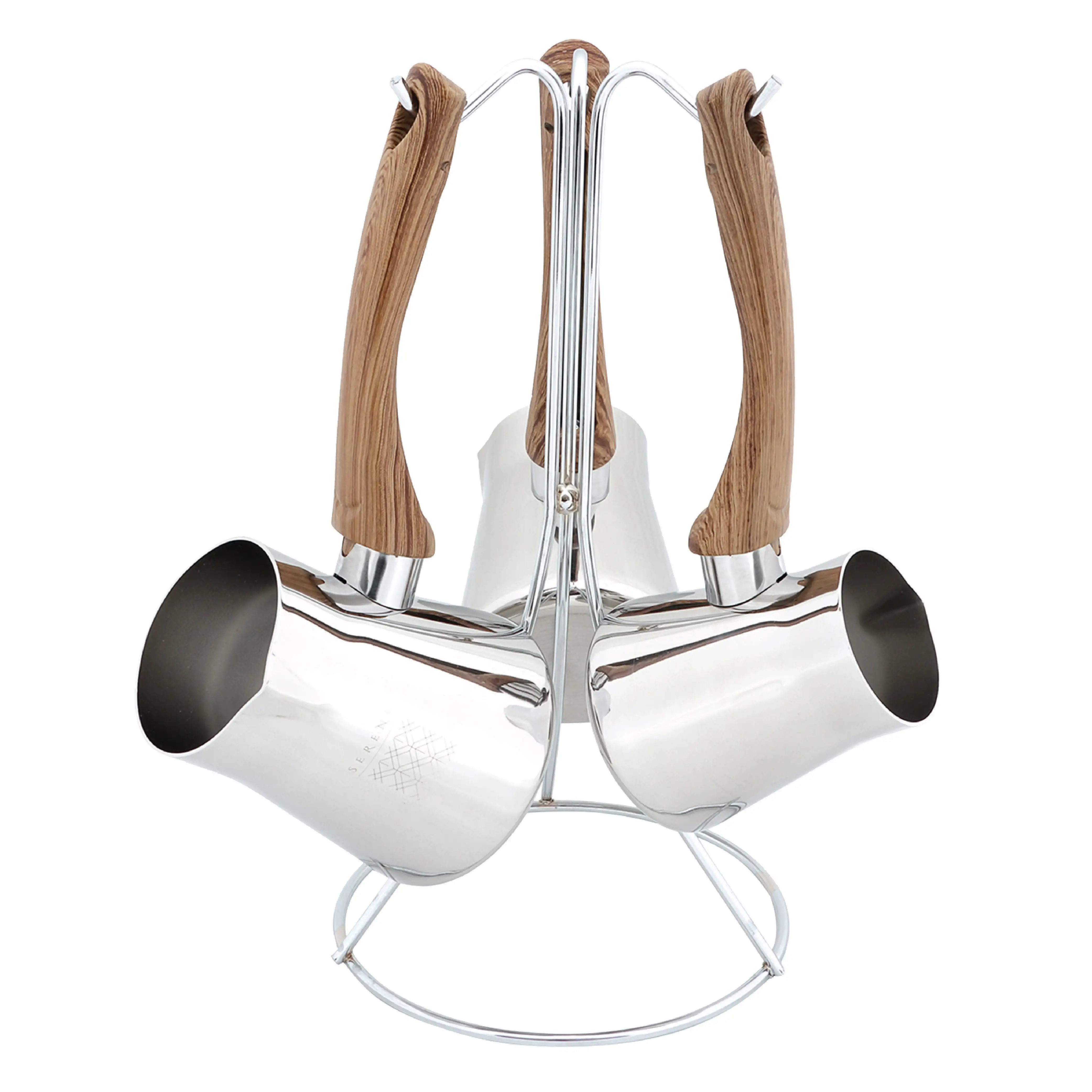 Definition 4 Pieces Turkish Coffee Pot Set, 18/10 Stainless Steel, Stove Top Coffee Maker, 2-3-4 Cups
Definition 4 Pieces Turkish Coffee Pot Set, 18/10 Stainless Steel, Stove Top Coffee Maker, 2-3-4 Cups