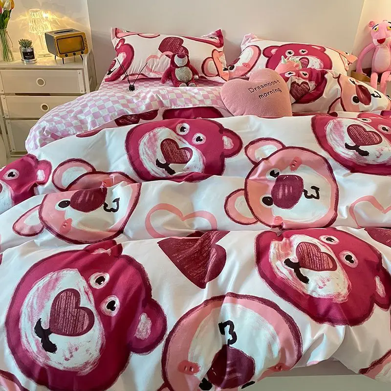 Disney Anime Lotso Bedding Set Four Piece Bedding King Queen Double Single Duvet Cover Bedsheet Pillowcase Kids Home Textile
Disney Anime Lotso Bedding Set Four Piece Bedding King Queen Double Single Duvet Cover Bedsheet Pillowcase Kids Home Textile