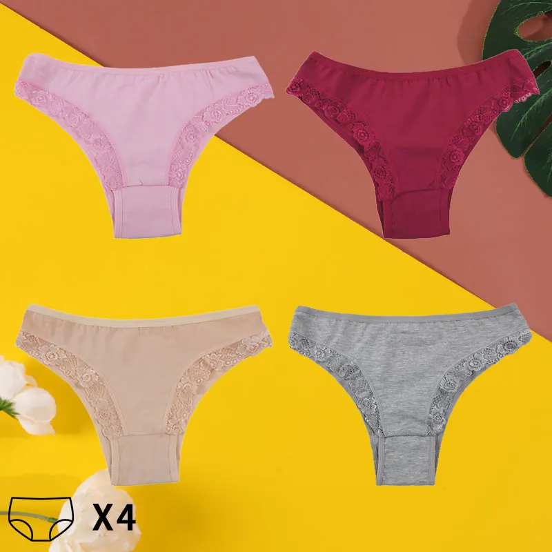 4 шт./комплект, женские хлопковые трусы с оборками
4 шт./комплект, женские хлопковые трусы с оборками
