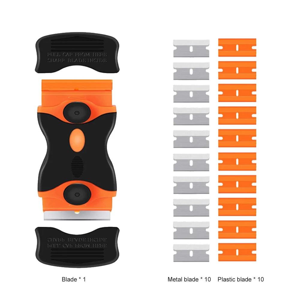 HOT Multi-Purpose Mini Razor Blade Scraper Set Cleaning Tool For Scraping Labels Decals Stickers Auto Glass Cooktop Stove Window
HOT Multi-Purpose Mini Razor Blade Scraper Set Cleaning Tool For Scraping Labels Decals Stickers Auto Glass Cooktop Stove Window
