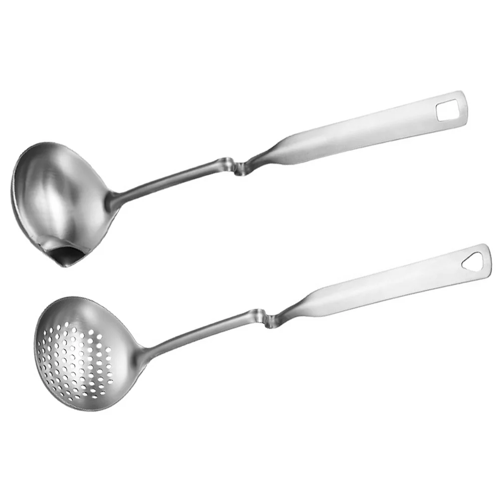

Spoon Ladle Soup Oil Separator Skimmer Slotted Strainer Hot Pot Scoop Cooking Steel Fat Stainless Spoons Spider Grease Filter