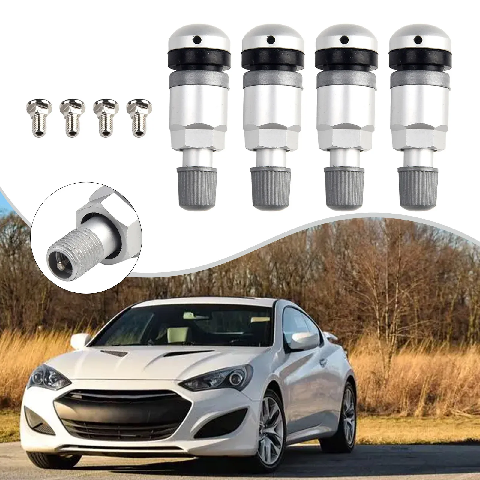 4pcs TPMS Tire Pressure Sensor Valve Stem Repair Kit Fit For BMW 5 Series TPMS Tire Pressure Monitor Pressure Sensor
4pcs TPMS Tire Pressure Sensor Valve Stem Repair Kit Fit For BMW 5 Series TPMS Tire Pressure Monitor Pressure Sensor