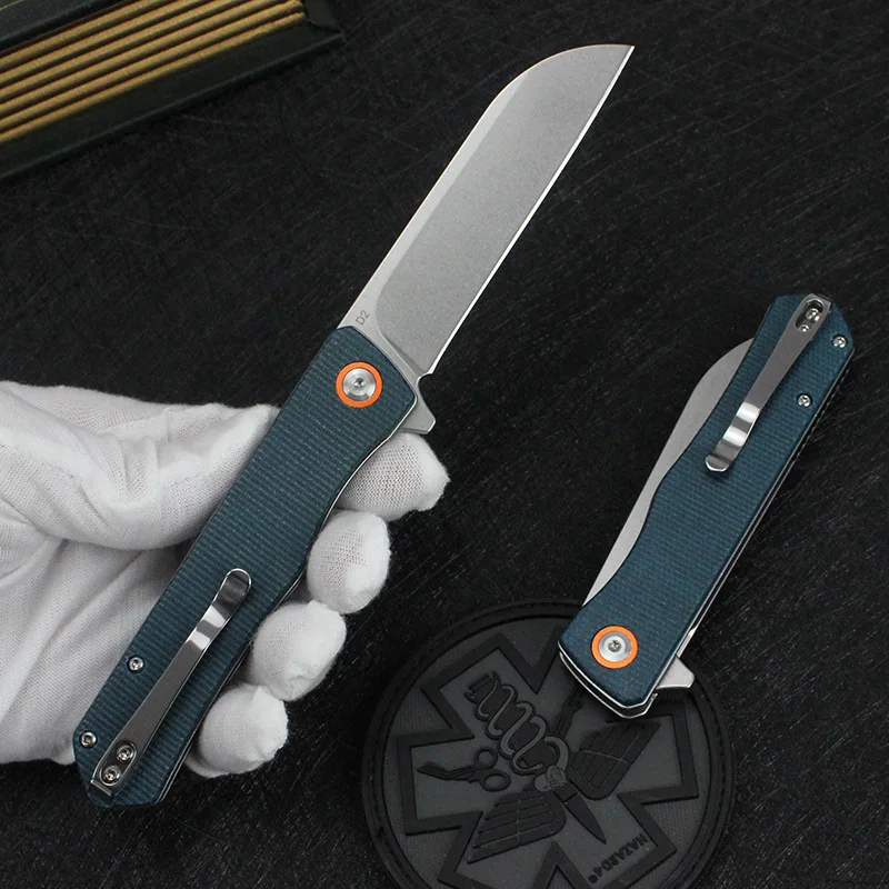 20.2cm D2 Folding Knife G10 Handle Portable Pocket Knife High Hardness 59HRC Camping Tactical Survival Knife
20.2cm D2 Folding Knife G10 Handle Portable Pocket Knife High Hardness 59HRC Camping Tactical Survival Knife