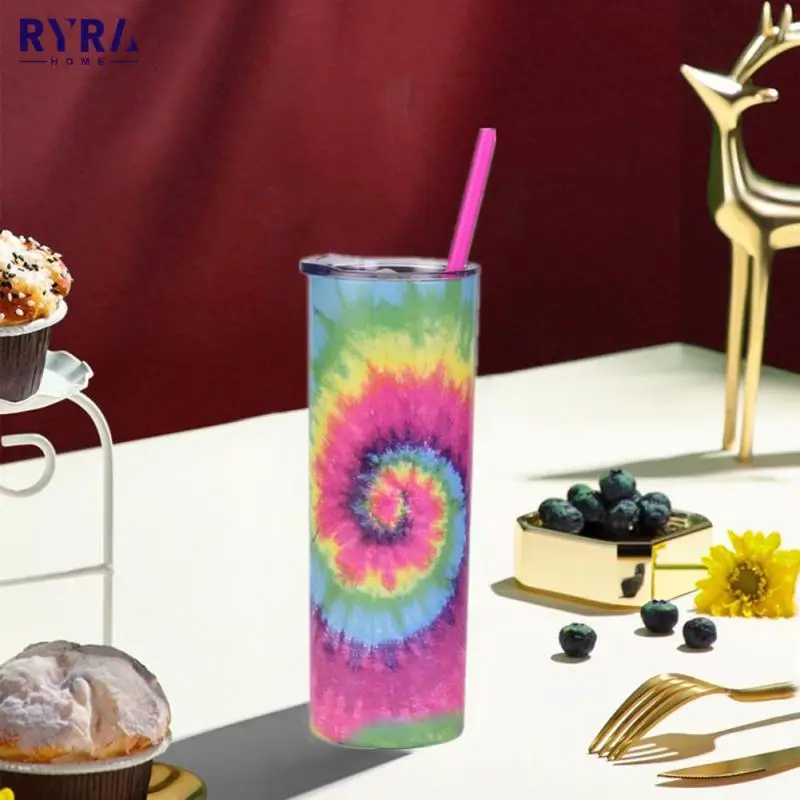 Large Capacity Water Bottle Double Layer Tie-dye Stainless Steel Insulation Cup Creative Reusable Thermal Straws Water Cups New
Large Capacity Water Bottle Double Layer Tie-dye Stainless Steel Insulation Cup Creative Reusable Thermal Straws Water Cups New