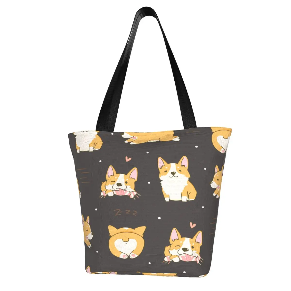 Women Shoulder Bag Cute Corgi Dogs In Various Poses Ladies Shopping Bag Grocery Handbag Tote Bag for Girls
Women Shoulder Bag Cute Corgi Dogs In Various Poses Ladies Shopping Bag Grocery Handbag Tote Bag for Girls