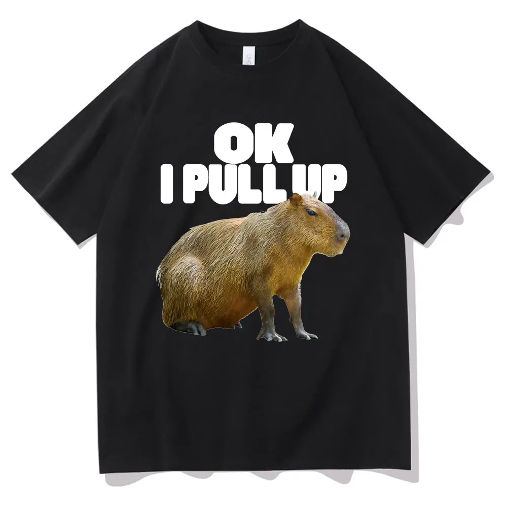 I Pull Up Capybaras Graphic Print T-shirt Men Women Fashion Funny T Shirts Short Sleeve Summer Men's Cotton Tshirt
I Pull Up Capybaras Graphic Print T-shirt Men Women Fashion Funny T Shirts Short Sleeve Summer Men's Cotton Tshirt