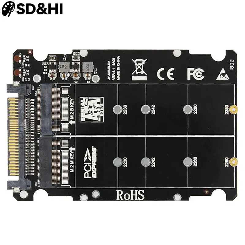 M.2 SSD to U.2 Adapter 2 in 1 M.2 NVMe SATA-Bus NGFF SSD to PCI-e U.2 SFF-8639 PCIe M2 Adapter Converter for Desktop Computer PC
M.2 SSD to U.2 Adapter 2 in 1 M.2 NVMe SATA-Bus NGFF SSD to PCI-e U.2 SFF-8639 PCIe M2 Adapter Converter for Desktop Computer PC