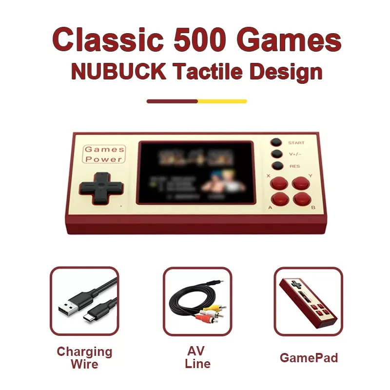 K30 Video Game Console Handheld Game Player Gaming Controller Gamepad Portable Mini TV Built-in 500 Retro Games Double Players
K30 Video Game Console Handheld Game Player Gaming Controller Gamepad Portable Mini TV Built-in 500 Retro Games Double Players