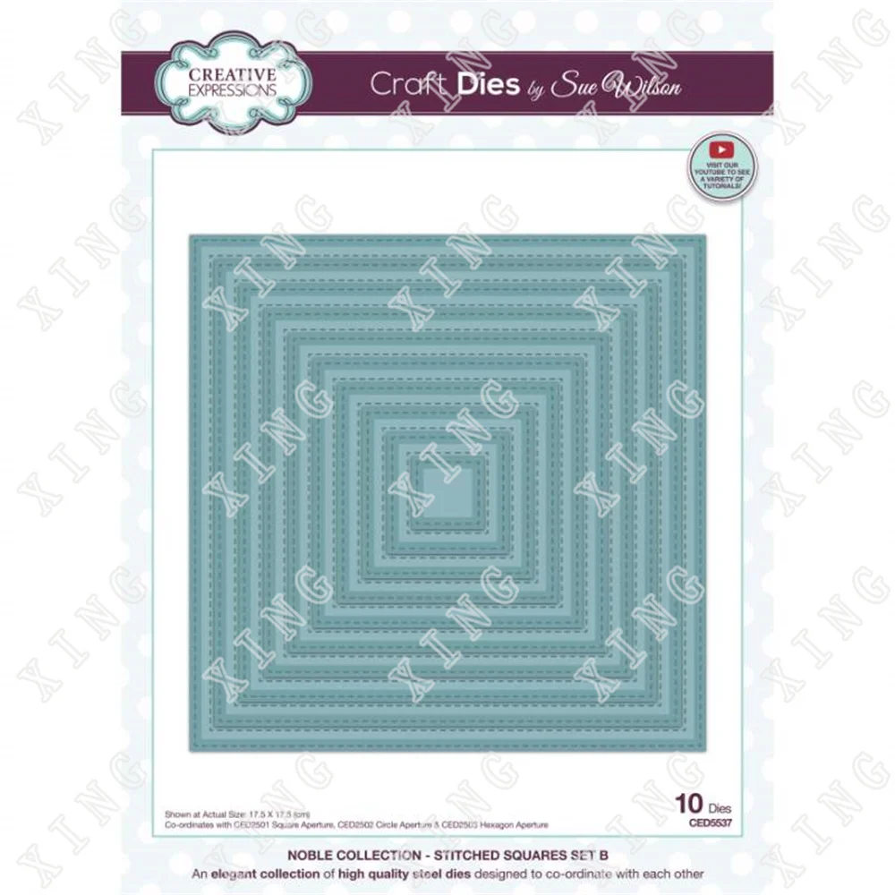 2022 New Arrival Molds stitched Squares Set Metal Cut Dies Diy Paper Greeting Card Scrapbooking Decoration Blade Punch Stencils
2022 New Arrival Molds stitched Squares Set Metal Cut Dies Diy Paper Greeting Card Scrapbooking Decoration Blade Punch Stencils