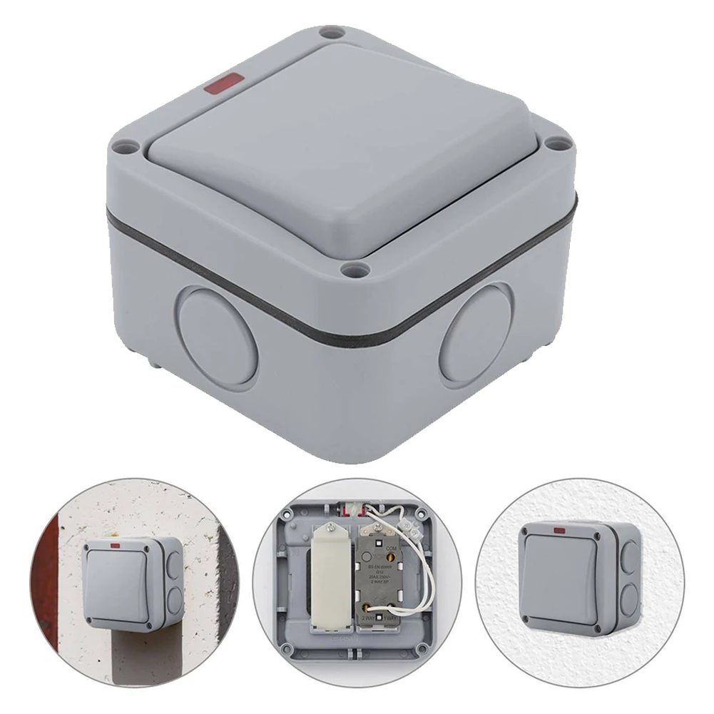 1 Gang Switch Weatherproof Accessories Garden Gray Indoor Outdoor LED Lawn Part Plastic Replacement Single Light
1 Gang Switch Weatherproof Accessories Garden Gray Indoor Outdoor LED Lawn Part Plastic Replacement Single Light