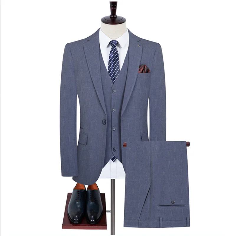 High Quality (suit + Vest + Pants) Men's Elegant and Fashionable Business Comfortable Casual Dress Gentleman Suit 3-piece Suit
High Quality (suit + Vest + Pants) Men's Elegant and Fashionable Business Comfortable Casual Dress Gentleman Suit 3-piece Suit