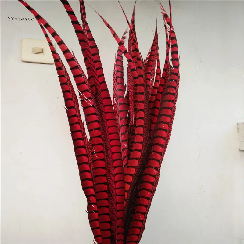 100 Pcs/Lot 32-36inch 80-90cm Lady Amherst Pheasant Tail Feathers diy jewelry Wedding Decorations red Pheasant Feathers plume
100 Pcs/Lot 32-36inch 80-90cm Lady Amherst Pheasant Tail Feathers diy jewelry Wedding Decorations red Pheasant Feathers plume