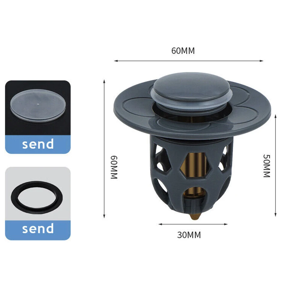 Drain Filter Sink Stopper Plug And Play Plug-in Pressing Sensitive 34-40mm 60*50*30mm ABS All-copper Drain Pipe
Drain Filter Sink Stopper Plug And Play Plug-in Pressing Sensitive 34-40mm 60*50*30mm ABS All-copper Drain Pipe