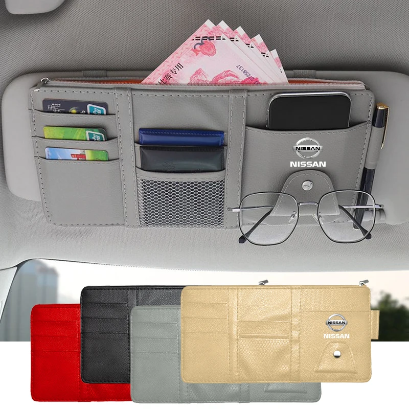 Car Sunshade Storage Bag Auto Sun Visor Storage Pouch for Nissan Qashqai J10 J11 X Trail Tiida Teana Skyline Juke X-trail t32
Car Sunshade Storage Bag Auto Sun Visor Storage Pouch for Nissan Qashqai J10 J11 X Trail Tiida Teana Skyline Juke X-trail t32