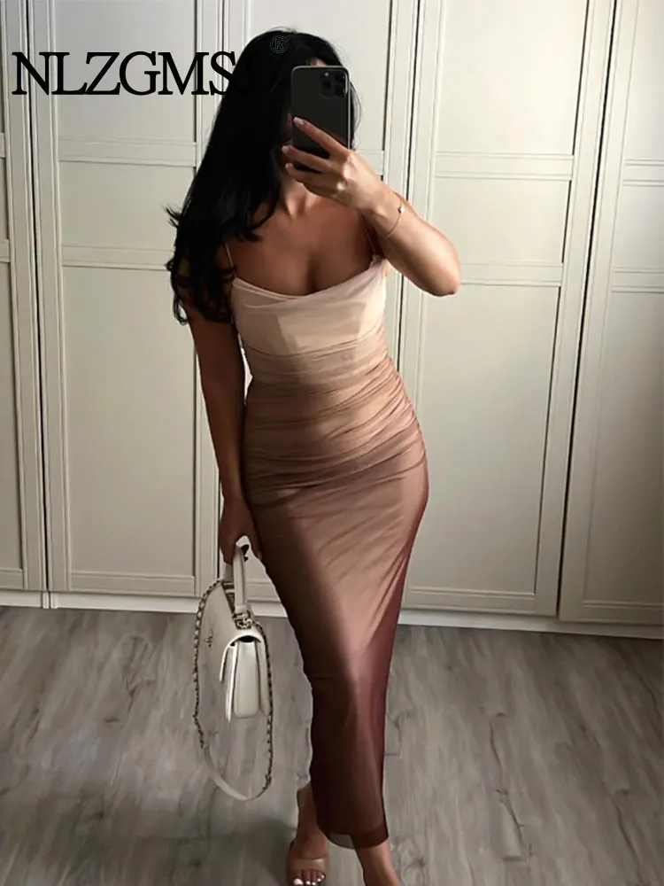 Nlzgmsj TRAF - Women Sexy High Waist Midi Party Sexy Dresses Female Sleeveleess Bodycon Dress Lady Club Evening Dress Vestido
Nlzgmsj TRAF - Women Sexy High Waist Midi Party Sexy Dresses Female Sleeveleess Bodycon Dress Lady Club Evening Dress Vestido