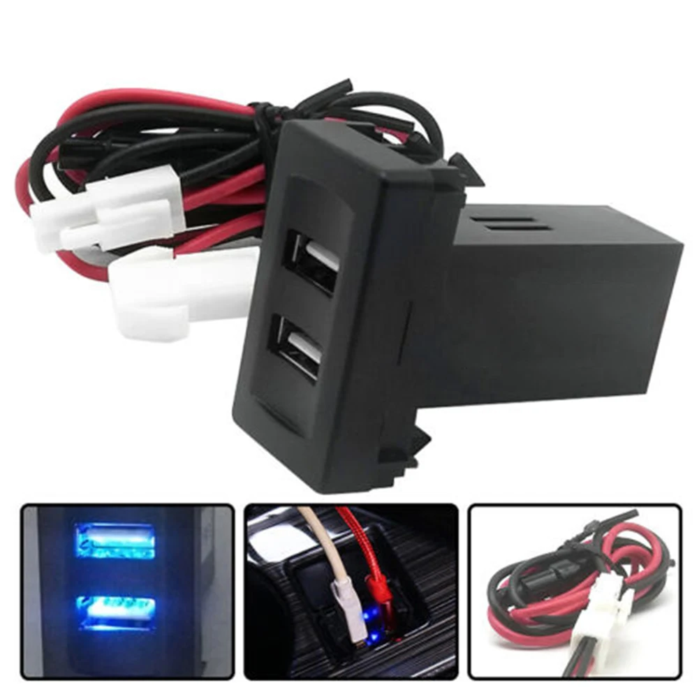 2.1A Car Charger Socket Light Built-In Socket For Transport T4 ABS Charger Electronic Components Car Universal
2.1A Car Charger Socket Light Built-In Socket For Transport T4 ABS Charger Electronic Components Car Universal