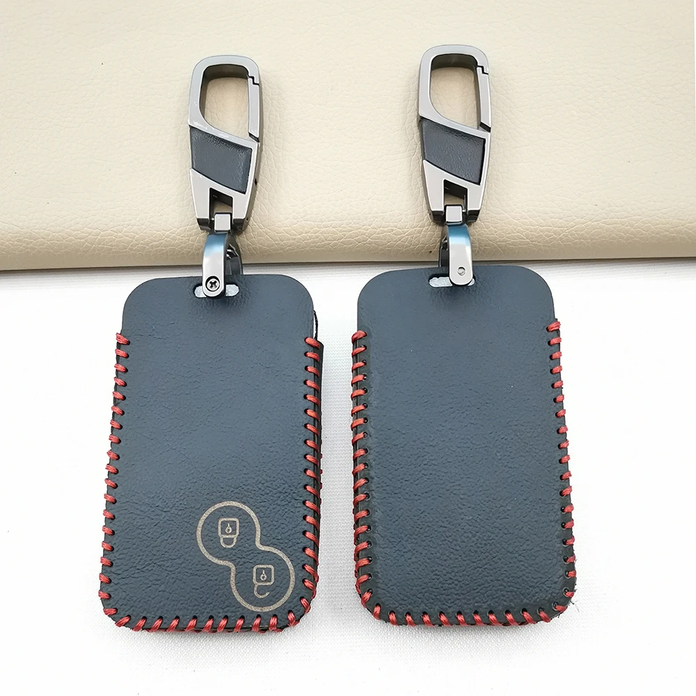 2 Buttons Leather Car Key Cover For Renault Laguna Espace Smart Keyless Remote Fob Protection Cover Keychain Bag Car Accessories
2 Buttons Leather Car Key Cover For Renault Laguna Espace Smart Keyless Remote Fob Protection Cover Keychain Bag Car Accessories
