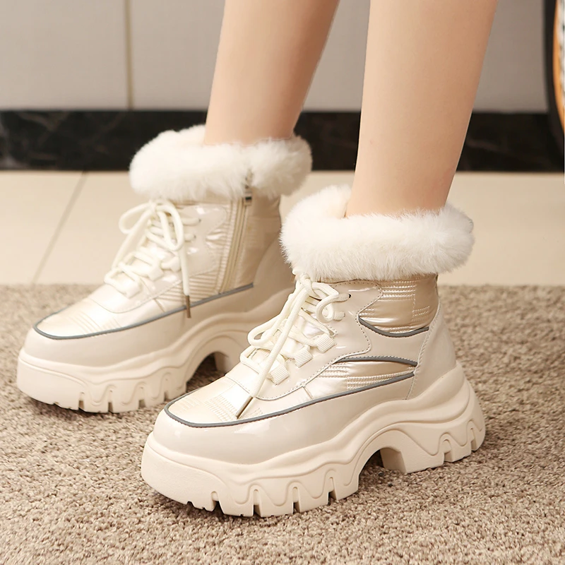 Leather Women's Boots Winter Boots Women Shoes Fashion Lace Up Heighten Platform Shoes Woman Waterproof Snow Boots
Leather Women's Boots Winter Boots Women Shoes Fashion Lace Up Heighten Platform Shoes Woman Waterproof Snow Boots