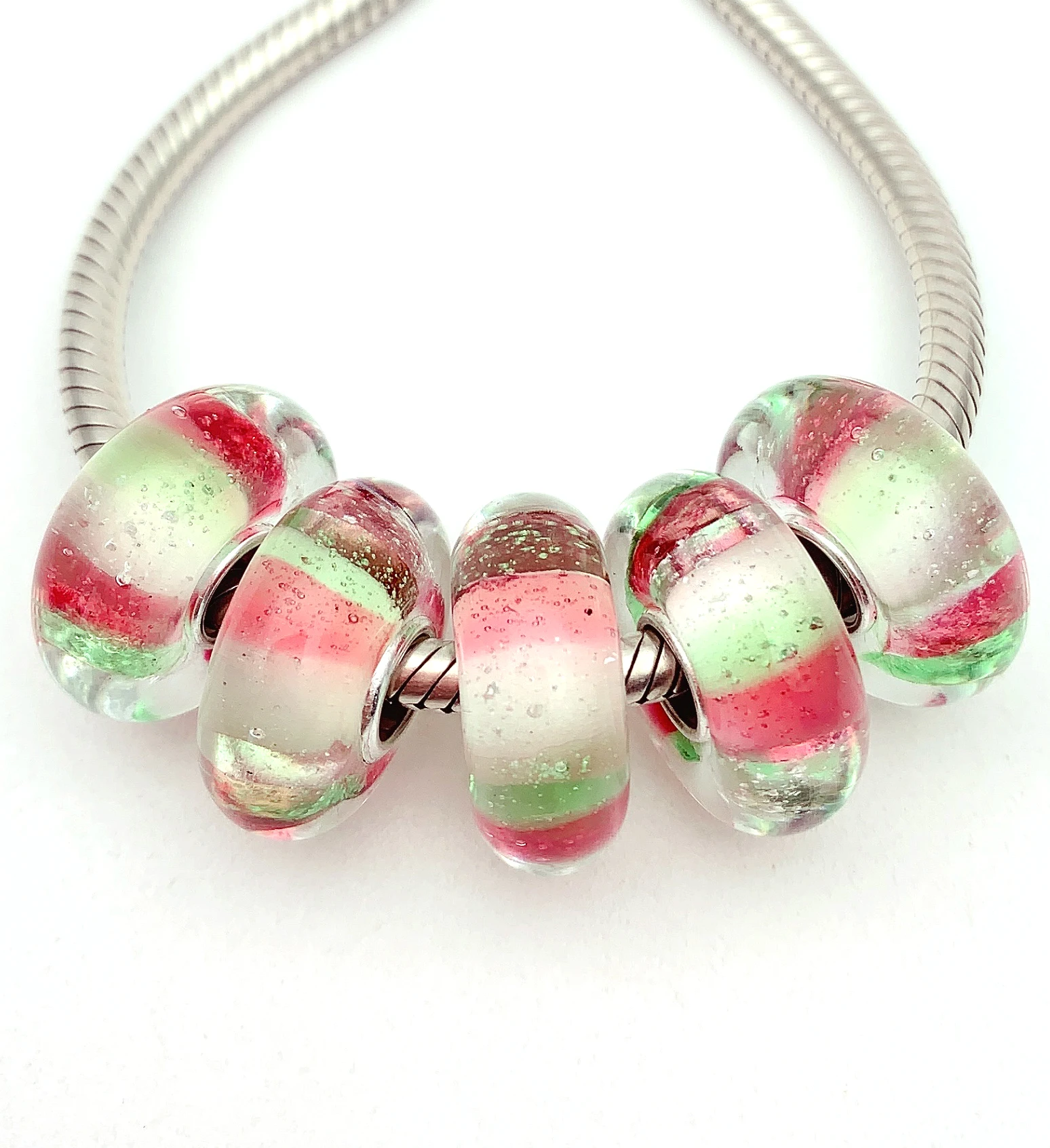 XHYG122 5X 100% Authenticity S925 Sterling Silver Beads Murano GlassBeads Fit European Charms Bracelet Diy Jewelry Lampwork
XHYG122 5X 100% Authenticity S925 Sterling Silver Beads Murano GlassBeads Fit European Charms Bracelet Diy Jewelry Lampwork