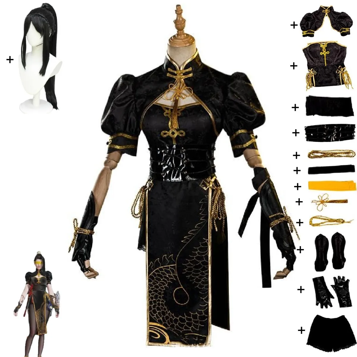 Viper Ning Cosplay Costume Game Naraka: Bladepoint Halloween Man Sexy Woman Anime Hongye Shawl Dragon Cheongsam Suit Wig
Viper Ning Cosplay Costume Game Naraka: Bladepoint Halloween Man Sexy Woman Anime Hongye Shawl Dragon Cheongsam Suit Wig