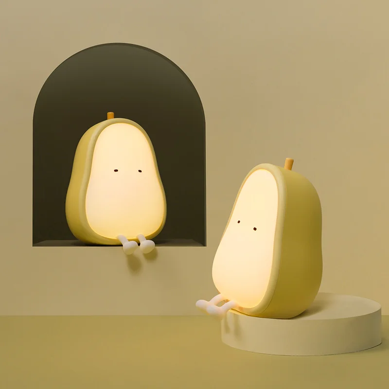 LED Pear-shaped Fruit Night Light USB Rechargeable Touch Dimming Table Lamp Bedroom Bedside Decoration Atmosphere Light Kid Gift
LED Pear-shaped Fruit Night Light USB Rechargeable Touch Dimming Table Lamp Bedroom Bedside Decoration Atmosphere Light Kid Gift