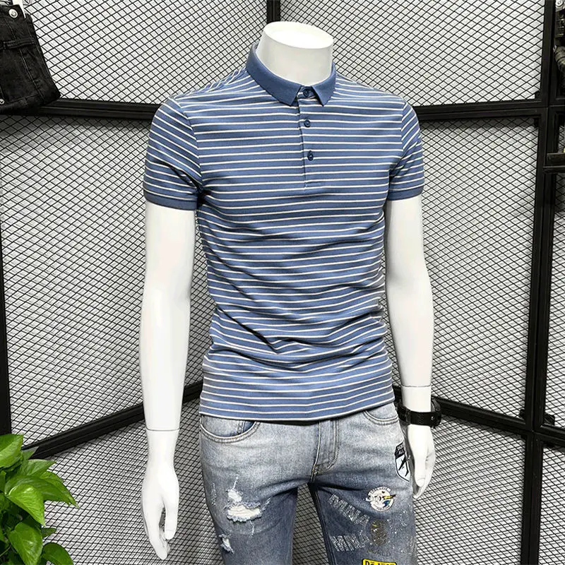 2022 Summer Golf Polo Shirts for Men Turn Down Collar Striped Tops Contrast Color High Quality Clothes Men Casual Polo Shirt O86
2022 Summer Golf Polo Shirts for Men Turn Down Collar Striped Tops Contrast Color High Quality Clothes Men Casual Polo Shirt O86