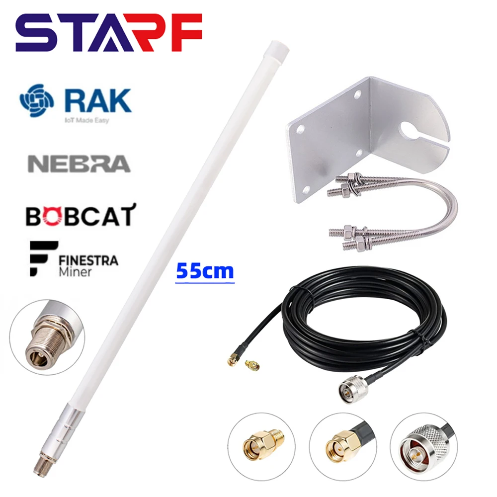 12dBi Antenna Helium Hotspot RAK Nebra Bobcat 300 MNTD HNT Miner 915MHz 868MHz Lora Antenna With 3Meter Low Loss KSR195 Cable
12dBi Antenna Helium Hotspot RAK Nebra Bobcat 300 MNTD HNT Miner 915MHz 868MHz Lora Antenna With 3Meter Low Loss KSR195 Cable