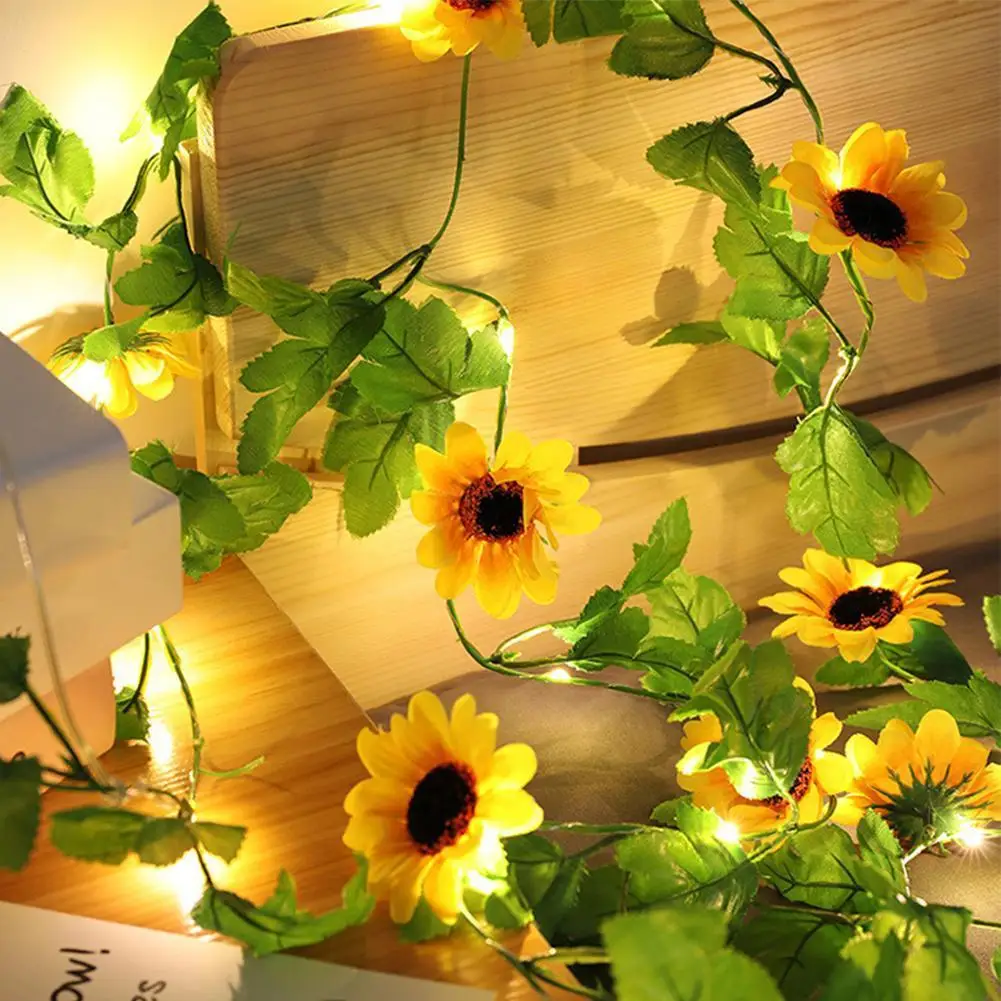 2M 20LED Solar Powered Sunflower Fairy Lights LED String Lights Artificial Flower For Bedroom Wedding Birthday Home Garden Decor
2M 20LED Solar Powered Sunflower Fairy Lights LED String Lights Artificial Flower For Bedroom Wedding Birthday Home Garden Decor
