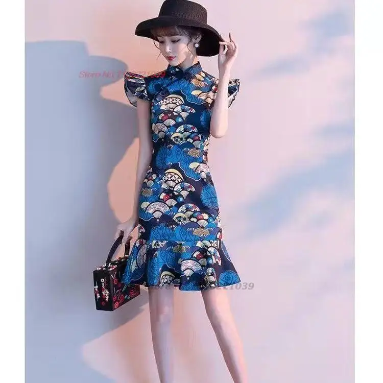 2023 chinese improved qipao dress cheongsam vintage dress national flower print dress oriental banquet evening dress vestido
2023 chinese improved qipao dress cheongsam vintage dress national flower print dress oriental banquet evening dress vestido