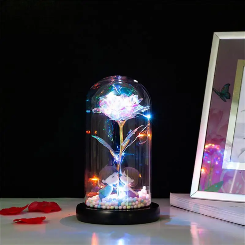 Transparent Immortal Glass Cover Rose Led Night Light Valentine's Day Christmas Qixi Gift Creative Decorations Party Supplies
Transparent Immortal Glass Cover Rose Led Night Light Valentine's Day Christmas Qixi Gift Creative Decorations Party Supplies