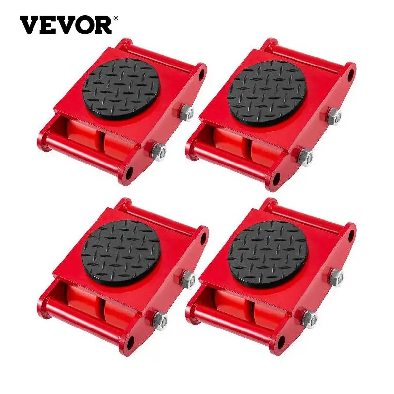 VEVOR 4Pcs 6T Industrial Cargo Pallet Trolley/Small Carrying Tanks/ Machinery Moving Cargo Skates With 360-Degree Rotation Cap
VEVOR 4Pcs 6T Industrial Cargo Pallet Trolley/Small Carrying Tanks/ Machinery Moving Cargo Skates With 360-Degree Rotation Cap