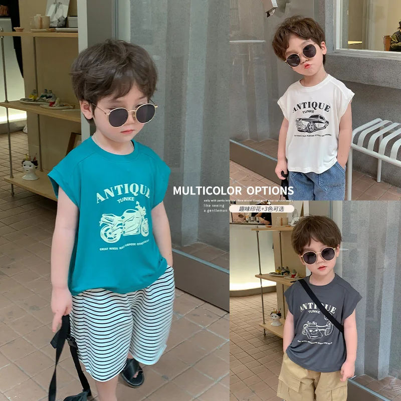Children's Clothing Summer Clothing Children's Vest Boys Loose Print Sleeveless Tops Baby Sleeveless Tops t-shirts
Children's Clothing Summer Clothing Children's Vest Boys Loose Print Sleeveless Tops Baby Sleeveless Tops t-shirts