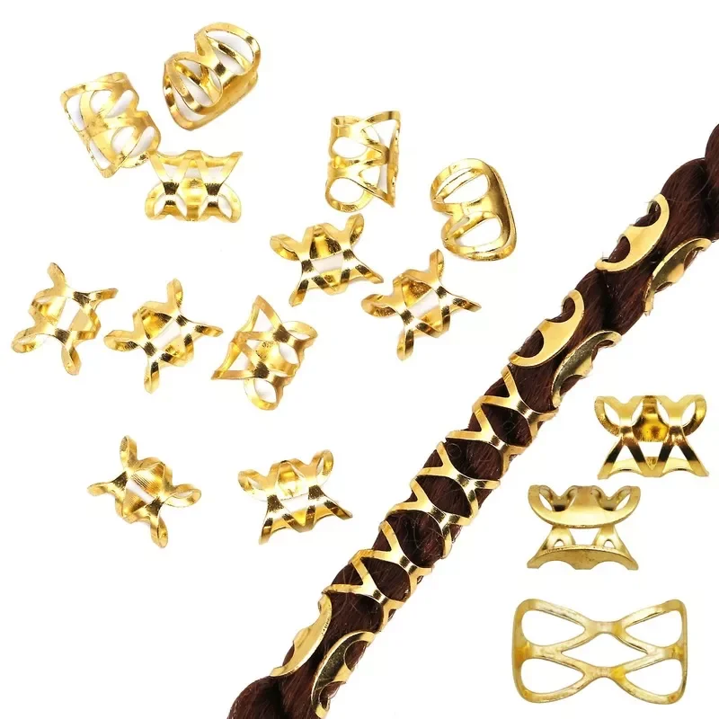 50pcs Gold/Silver Plated Adjustable Hair Braids Dread Dreadlock Beads Cuffs Rings Hoop Circle for Hair Styling Tools Braiding
50pcs Gold/Silver Plated Adjustable Hair Braids Dread Dreadlock Beads Cuffs Rings Hoop Circle for Hair Styling Tools Braiding