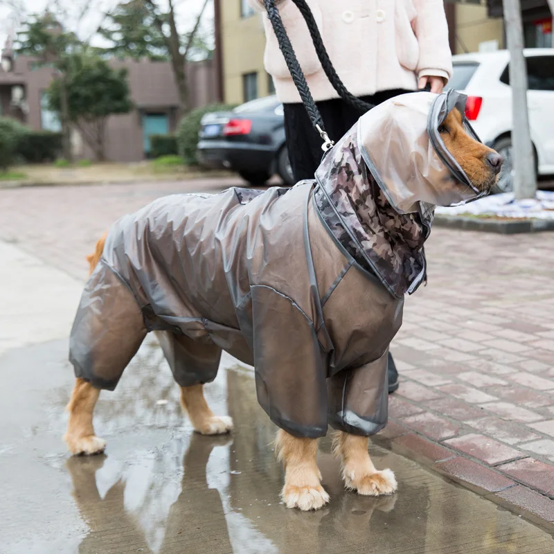 Pet Dog Raincoat Four Legged Waterproof All Inclusive Frosted Transparent Golden Retriever Large Dog Rainy Clothes Accessories
Pet Dog Raincoat Four Legged Waterproof All Inclusive Frosted Transparent Golden Retriever Large Dog Rainy Clothes Accessories
